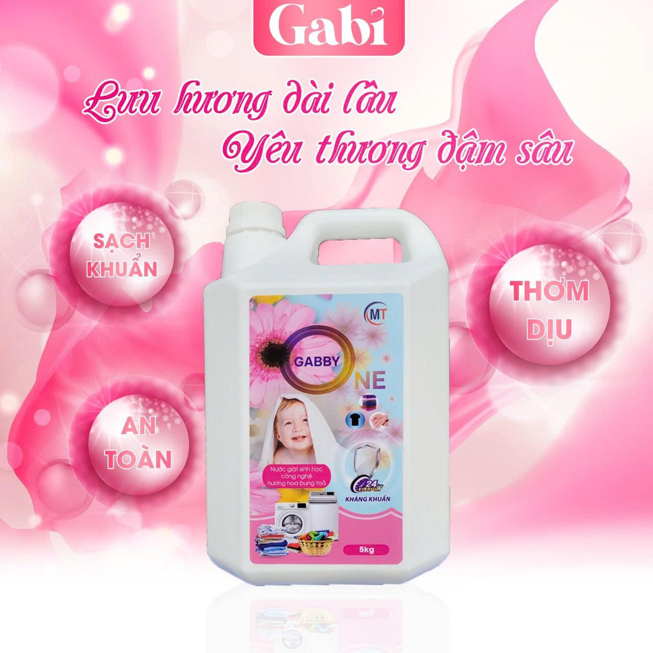 Nước giặt Gabby One 5L