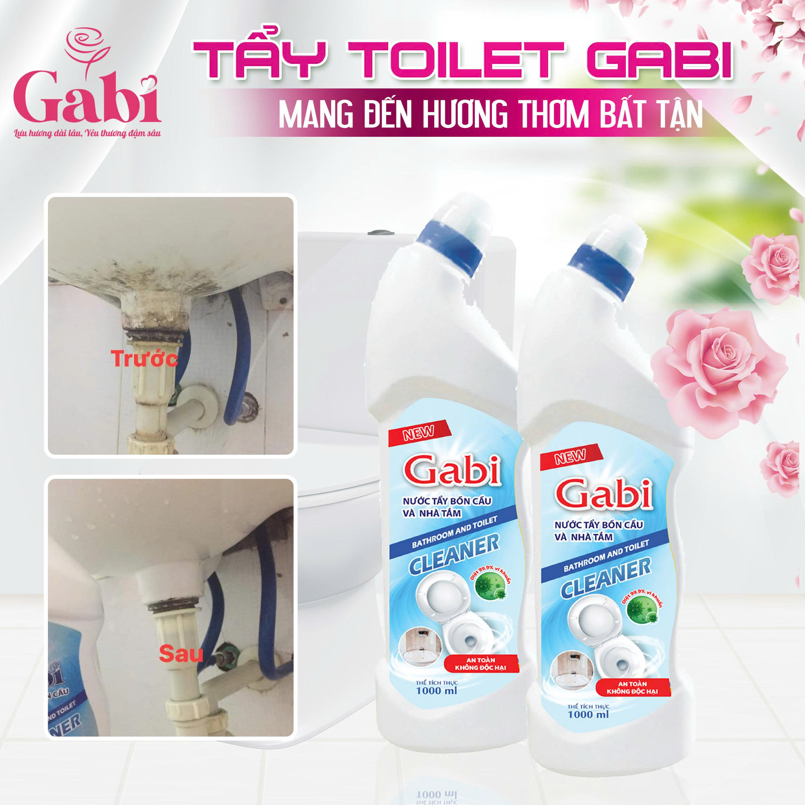 Tẩy bồn cầu Gabi 