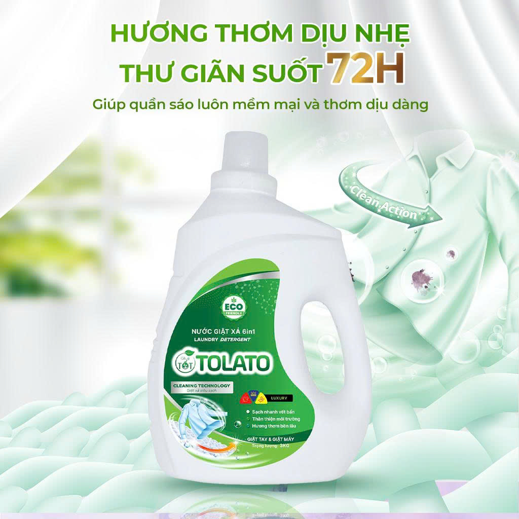 Nước giặt enzyme Tolato 3L
