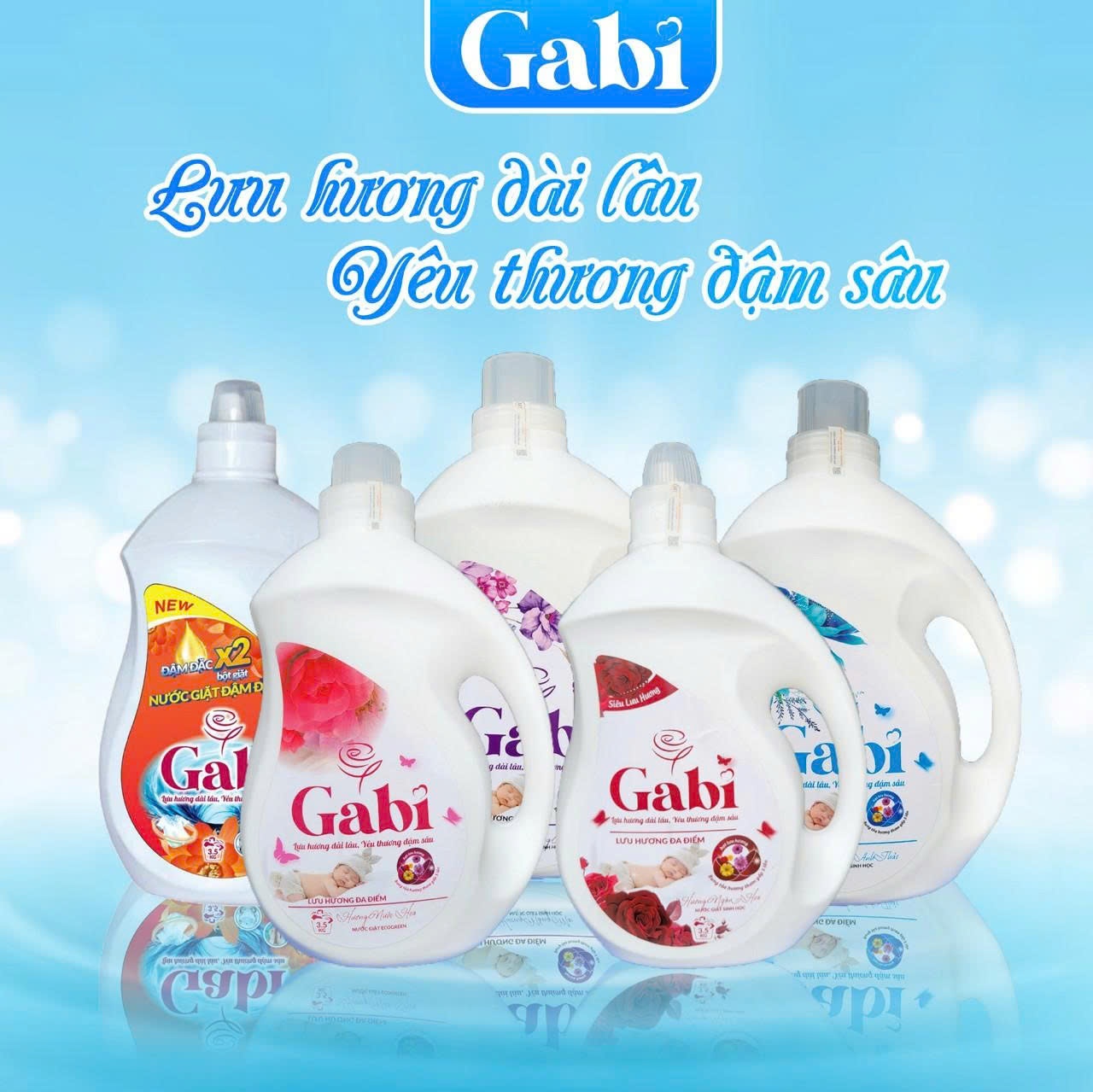 Nước giặt Gabi cao cấp /siêu lưu hương 3,5L