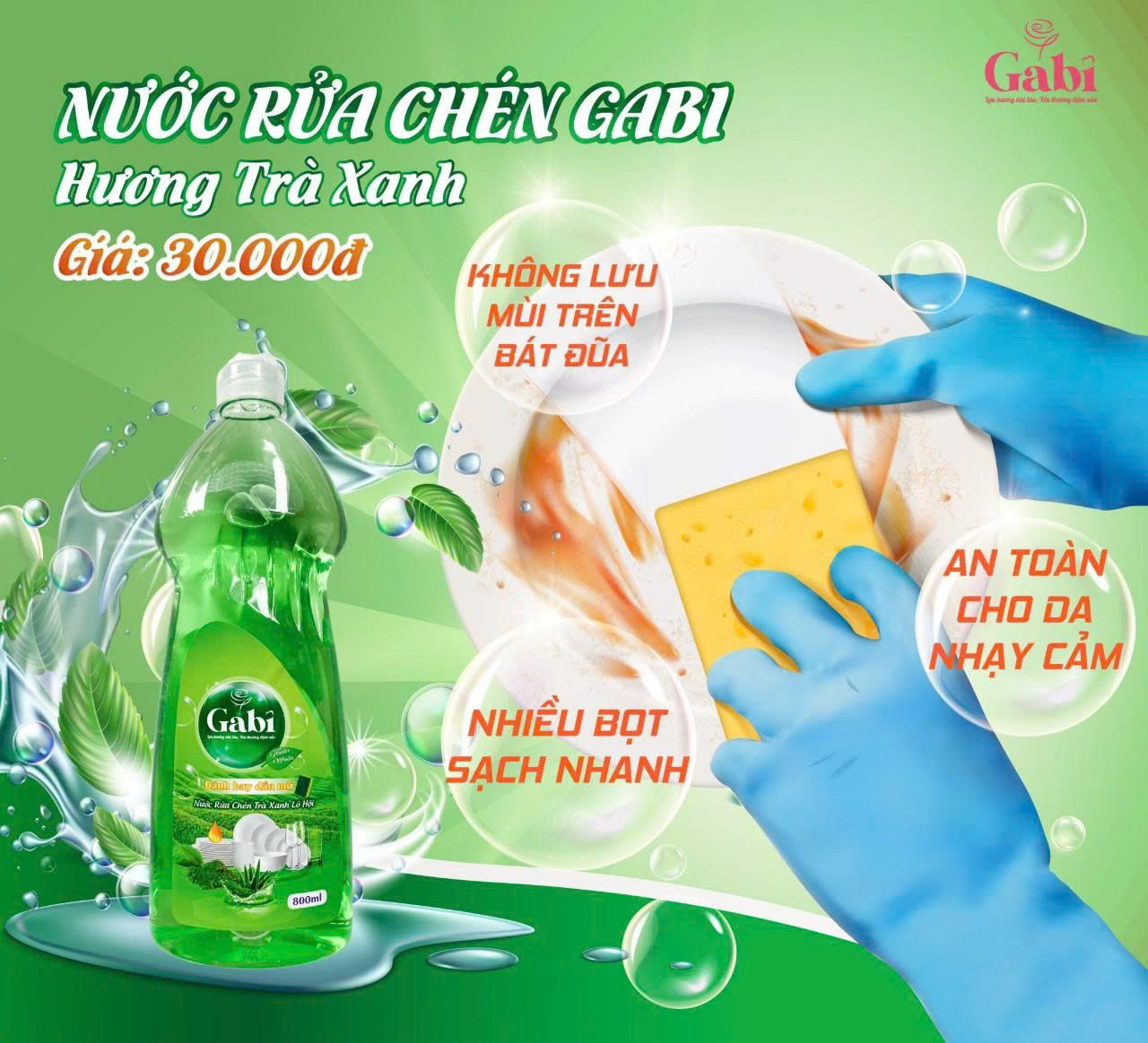 Rửa chén Gabi 800ml